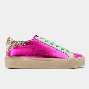 ShuShop Sienna metallic magenta pink sneaker shoe New NIB Size 7.5 Golden Goose